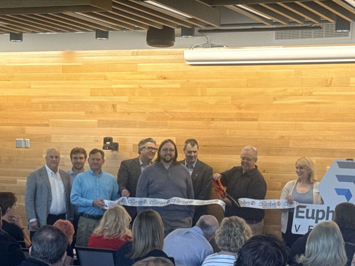 Ribbon cutting for the Euphemystic AI Lab launch